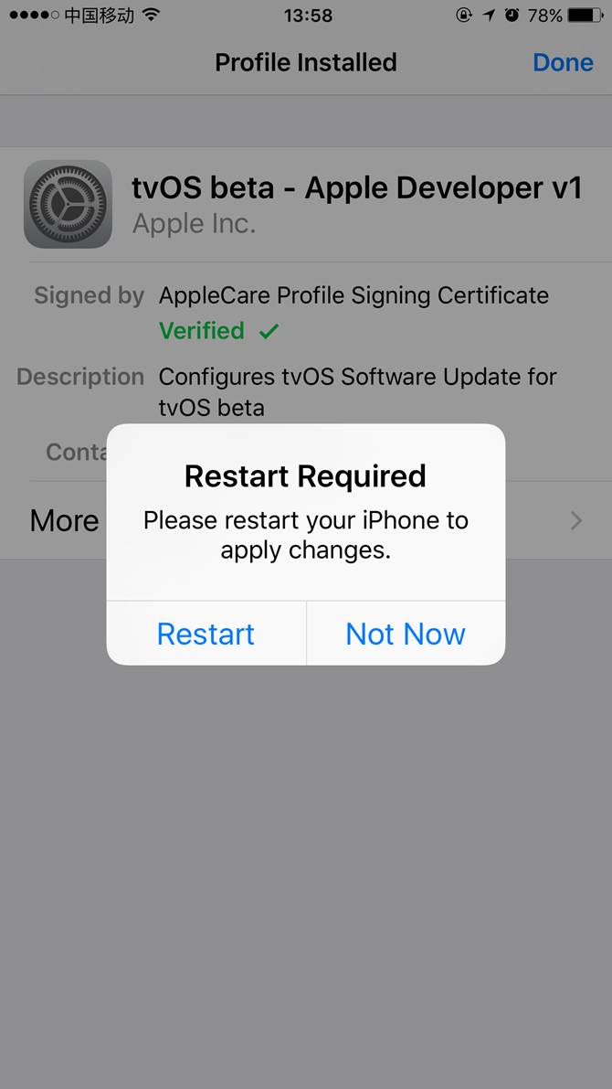 iOS 禁止升级安装后重启